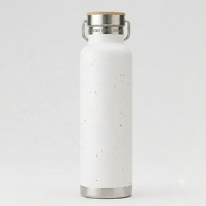 Elegant Matte White Stainless Steel Water <b>Bottle</b> Eco Friendly Drinkware for Daily Use Kitchen Fitness Outdoor School Travel - Product Image 5
