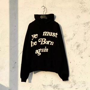 OEM Fashion Sweatshirt Street Style Puff Printing Lucky Hooded <b>Hip</b> Hop Sweatshirts Pullover Hoodie <b>for</b> Womens Mens - Product Image 6