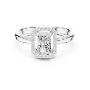 แหวนทอง14K สุดหรูสำหรับเด็กผู้หญิงประดับเพชรโมอิสซาไนต์ขนาดเล็กดูสง่างาม - Product Image 2