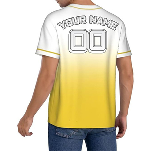 เสื้อเบสบอลผ้าฝ้ายออร์แกนิค 100% คุณภาพสูง ลดราคาพิเศษประจำปี 2026 ออกแบบโลโก้ได้ตามต้องการ สำหรับทีม  ใส่ได้ทั้งชายและหญิง แห้งเร็ว คอวี รับผลิตแบบ OEM ODM - Product Image 5