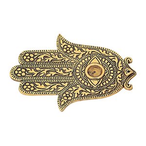 Antique Silver Finished Palm Shape <b>Incense</b> Holder Metal Agarbatti Dhoop <b>Cone</b> Burner for Home DecorGifting - Product Image 2