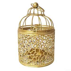 Portavelas de metal vintage, linterna decorativa hueca, soporte para velas para el hogar, bodas, fiestas, mesas, decoración de jardín - Product Image 1