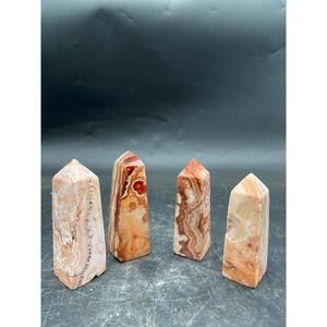 Décorations en cristal de tour d'agate rouge naturelle de 9 cm - Product Image 4