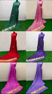 Sari de Tela Modal de Seda Pura - Product Image 2