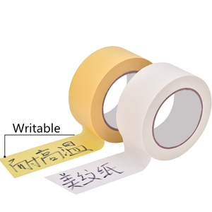 ホワイトクレープペーパーマスキングテープ-壁/窓装飾用耐熱性、残留物なしペインターテープ5cm x 50m感圧 - Product Image 3