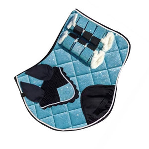 Tapis de selle personnalisables en acier inoxydable pour chevaux, réutilisables, confortables, équipement d'équitation, doublure en tissu scintillant, durables, équestres - Product Image 5