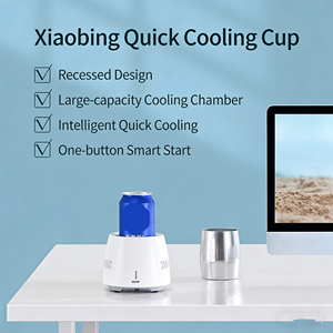 <b>Smart</b> White Rapid Cooling Desktop Food Grade Plastic Cooling Cup for Home Use - Product Image 3