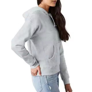 Sudadera con capucha moderna para mujer, cálida, de forro polar, informal, con capucha, para invierno, con talla y logotipo personalizados - Product Image 4