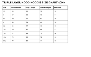 Sweat à capuche personnalisé triple couche en molleton épais, pull à capuche surdimensionné style streetwear, marque privée OEM - Product Image 2