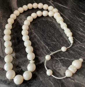 Tasbih de qualité supérieure, 100 perles, chapelet de prière en os de buffle, Misbaha Subha pour musulmans, perles de prière islamiques naturelles à bas prix - Product Image 5