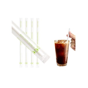 หลอดดูดน้ำ PLA ย่อยสลายได้ทางชีวภาพ ยี่ห้อ DONGILPLATECHI รุ่น Diang ขนาด 7 x 210 มม. บรรจุภัณฑ์แยกชิ้น อุปกรณ์เสริมสำหรับเครื่องดื่ม ปราศจากขยะ - Product Image 1
