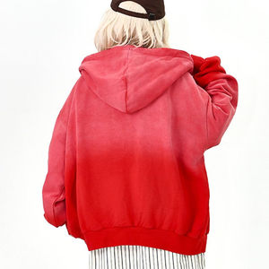 Sudadera con capucha extragrande para hombre, estilo acid wash, informal, para gimnasio, de tejido grueso, moderna, para invierno, precio económico, OEM - Product Image 2