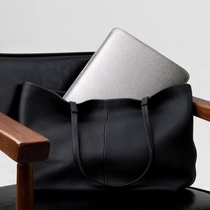 Housse de protection pour ordinateur portable en cuir véritable de haute qualité, personnalisable OEM, souple, pour hommes et femmes, vente en gros - Product Image 6