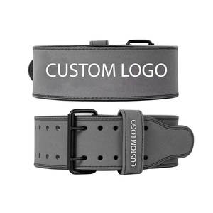 Cinturón de Levantamiento de Pesas de Cuero de Gamuza con Logotipo Personalizado, Logotipo Grabado, Transpirable, Resistente, Protección Profesional para Entrenamiento - Product Image 3