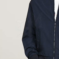 Blouson Bomber d'Hiver pour Homme à Séchage Rapide avec Col Montant et Logo Frontal en Tissu Toile Polyester/Nylon – Vente en Gros