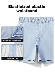 Pantalones Cortos de Golf de Secado Rápido Personalizados para Hombre, con Estampado OEM, Impermeables, de Poliéster y Nailon, Casuales, Híbridos, con Bolsillo en la Cintura, Tipo Chino - Product Image 2