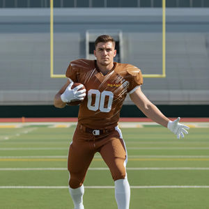 Uniforme de Fútbol Americano Personalizado OEM con Sublimación Completa, Malla Impresa, 100% Poliéster, Unisex, Tallas Grandes para Adultos, Diseño Único - Product Image 3