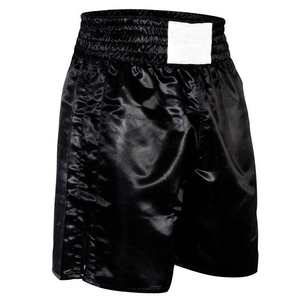 Unisex Muay Thai MMA Shorts with Front Logo <b>Stretch</b> & Quick Dry Fabric for Boxing and MMA Training - Product Image 2
