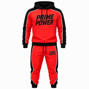 Ensemble de survêtement décontracté pour homme : sweat à capuche et pantalon de jogging – Tenue de sport deux pièces pour la gym, le fitness et l'entraînement en extérieur – Fournisseur en gros - Product Image 1