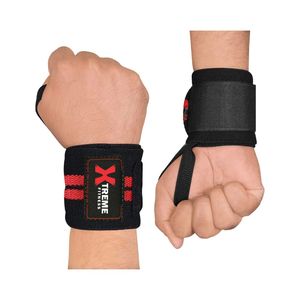 En gros Bandes de poignet de musculation respirantes en cuir de chèvre, protection professionnelle, fermeture auto-agrippante, durables - Product Image 1