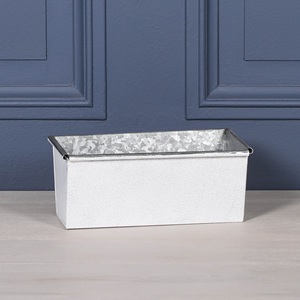 Juego de 4 Bandejas Rectangulares Metálicas para Almacenamiento, Organizadores de Acero Galvanizado para Jardín, Macetas Metálicas de Hierro para Jardinería - Product Image 3