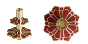 Portavelas artístico de metal para decoración de hogares de lujo, elegante y noble, exportaciones indias de Uttar Pradesh, grande, con acabado dorado. - Product Image 3