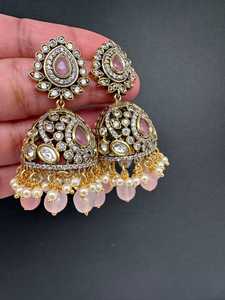 Elegant Long <b>Drop</b> Artificial <b>Earrings</b> Trendy Fashion Jewelry Set's for Women Wholesale Custom Design Export - Product Image 2