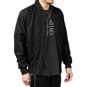 Blouson d'hiver pour hommes avec fermeture éclair, Logo personnalisé, coupe-vent contrasté, Sexy, tendance 2020, vente en gros - Product Image 4