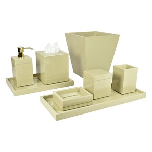 Ensemble de salle de bain laqué noir, accessoires de salle de bain de qualité supérieure, livraison directe d'usine - Product Image 5