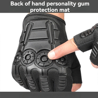 Gants de fitness unisexes demi-doigts en PU, respirants, antidérapants, avec sangle de poignet réglable, pour la musculation et l'entraînement en salle de sport