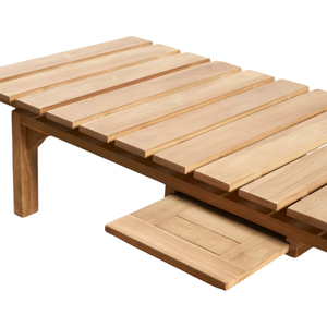 Modern Solid Teak Wood Garden Sun Lounger Super Comfortable Daybed Pool <b>Sunbed</b> for Relaxing Outdoor Furniture - Product Image 5