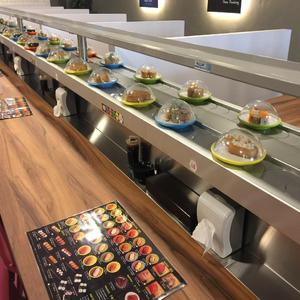 Système de livraison automatisé de sushis Modu, nouvelle génération, super haute qualité, moteur, conception personnalisée, taille sur mesure, structure en acier inoxydable pour restaurant - Product Image 1