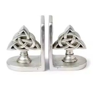 Vintage Metal Bookends Strong <b>Book</b> Holder Non Slip <b>Book</b> Stopper Office Desk Shelf Organizer Home Decor - Product Image 6