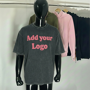 Camiseta Oversize de Estilo Urbano con Hombros Caídos y Pedrería Personalizada - Product Image 1