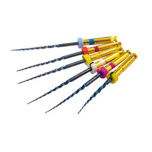 Limes rotatives dentaires à activation thermique bleues en NiTi pour endodontie, à utiliser avec un moteur, pour le traitement et le nettoyage des canaux radiculaires chez le dentiste - Product Image 5