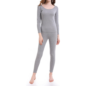Ensemble de sous-vêtements longs pour femmes de haute qualité, vêtements chauds d'hiver, respirants, en pur coton, ensemble thermique 2 pièces - Product Image 1