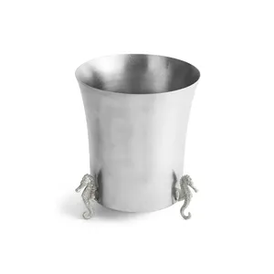 Seau à glace élégant finition miroir fait main pour tables de luxe, centres de table de mariage, présentation de boissons, événements et banquets - Product Image 1