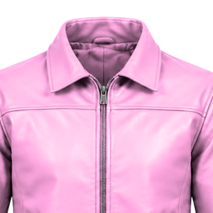 Chaqueta de Cuero para Hombre, Estilo Moderno, Silueta Sencilla, Cierre Frontal Completo, Cuello Puntiagudo, Mangas Largas y Bolsillos Laterales - Product Image 4