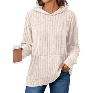 Sudadera con capucha de gran tamaño para mujer 2025, sudaderas informales de manga larga para otoño e invierno con bolsillo con cremallera, patrón 3D de lana suelta - Product Image 3