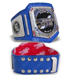 Cinturón de Campeonato de Lucha Libre Mini Premium, Cinturón de Campeonato Pequeño con Logotipo Personalizado, Fabricante de Cinturones de Cuero Genuino de BFW Pakistán - Product Image 1