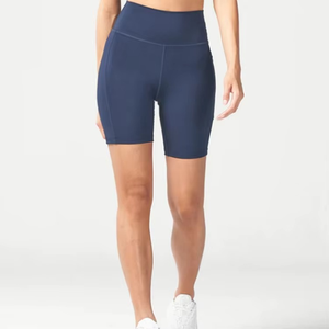 Shorts Deportivos para Mujer, Diseño Personalizado con Logotipo, Transpirables, Impermeables, de Secado Rápido, Antiarrugas, Cintura Alta Elástica, Spandex - Product Image 1