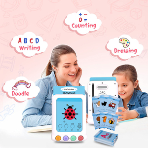 Mini machine d'apprentissage par cartes intelligentes pour les voyages, lecteur de cartes flash parlantes portable, jouet interactif pour enfants, activité pour les voyages en voiture - Product Image 3