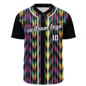 Camiseta de Béisbol Personalizada OEM en Oferta, Uniforme con Logotipo Bordado por Sublimación, Ropa de Béisbol y Sóftbol de Talla Grande, Kit de Béisbol - Product Image 6