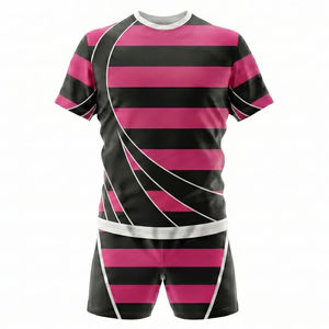 Active rugby uniform set for flexibility and perfect for practice sessions training and matches breathable fabric designed - Product Image 2