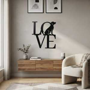 Dashing for Dog Metal <b>Wall</b> Art Black Minimalist Home Decoration Handmade Powder Coated Modern Design Small Circular - Product Image 1