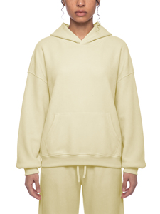 Sweat à capuche unisexe ample et brodé en coton épais, écologique et respirant, style gaufré |   Streetwear à Marque Privée OEM - Product Image 3