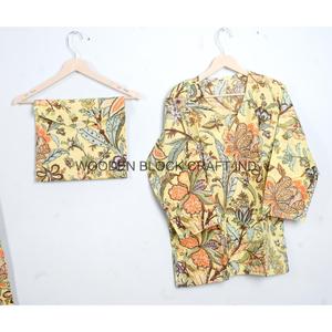 Conjunto de Pijama Unisex de Manga Larga con Cuello en V, 100% Algodón Suave, Estampado Digital, para Otoño, Primavera y Todas las Temporadas - Product Image 2