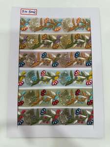 Encaje de algodón bordado de calidad premium hecho con hilos de algodón suaves y duraderos. - Product Image 2