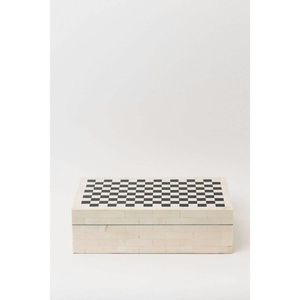 Boîte de rangement rectangulaire artisanale en os, design moderne et luxueux, avec couvercle, organisateur de bijoux écologique - Product Image 4
