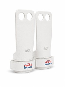 Poignées de gymnastique à 2 trous offrant un ajustement confortable avec des sangles de poignet réglables, poignées de gymnastique à 2 trous de qualité supérieure OEM. - Product Image 4